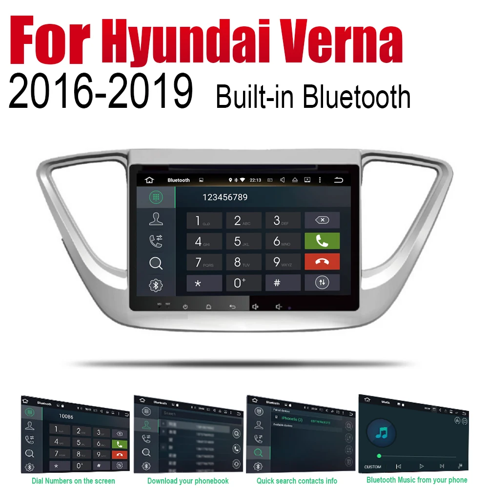 ZaiXi Авто Радио 2 Din Автомобильный dvd-плеер на основе Android для hyundai Verna~ gps Навигация BT Wifi карта мультимедийная система стерео