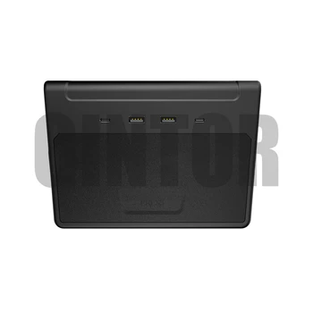 

2020 New USB Hub 6 Ports SSD Disk Sticks Center Console Kit Storage Box Car Accessorie For Tesla Model 3 Y Wireless Charging Pad