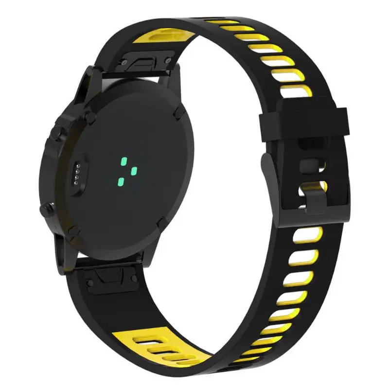 Silicone Wrist Strap Two-color Watch Band for Fenix5/5 Plus/Forerunner 935/945 for smart watch