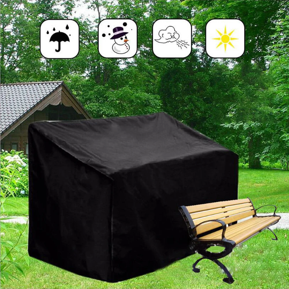 

Waterproof Chair Cover 2/3/4 Seats Garden Park Patio Outdoor Benchs Furniture Sofa Chair Table Rain Snow Dust Protector Cover
