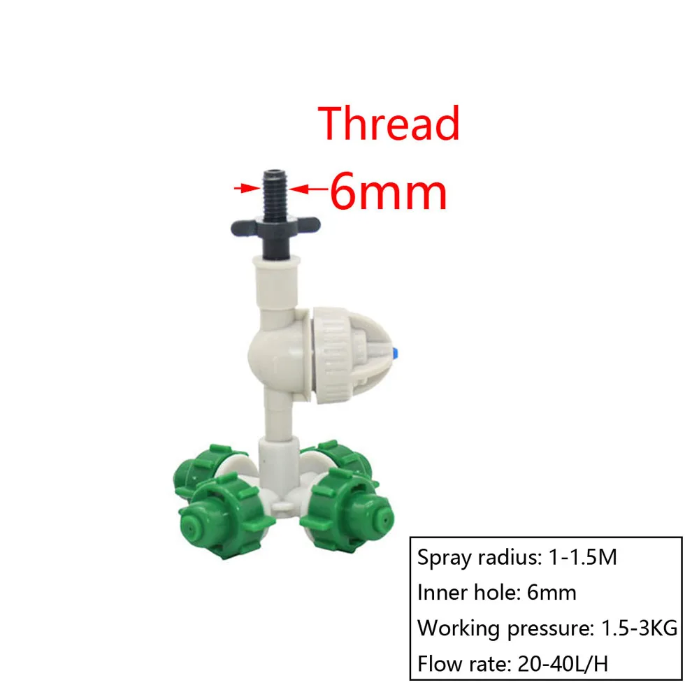 Drip Irrigation Cross Misting Sprinkler Anti Drip Mist Nozzle For Garden