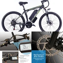 Bicicleta eléctrica de montaña de alta velocidad, batería Samsung, tamaño de neumático de 26/29 pulgadas, C6 f, 48v, 18ah, 1000w