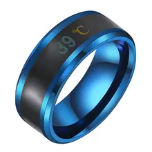 Aliexpress - Multifunctional Waterproof Intelligent Smart Temperature Couple Ring Titanium Steel Finger Jewelry Fingertip Temperature Sense