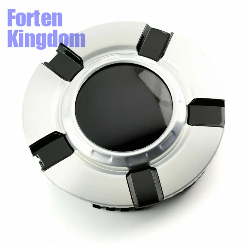 Forten Kingdom 4 шт. автомобильные ABS пользовательские пустые серебряные и черные Колпаки Ступицы Колеса ступицы крышки 09597991 9596343