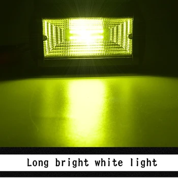 

5inch LED Light Bar Flood Beam Off Road SUV Driving Lamp Waterproof Yellow Auto