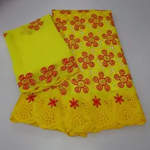 Лидер продаж африканская ажурная ткань нигерийское кружево ткань высокое качество швейцарские кружева ткань из Дубая 7 ярдов