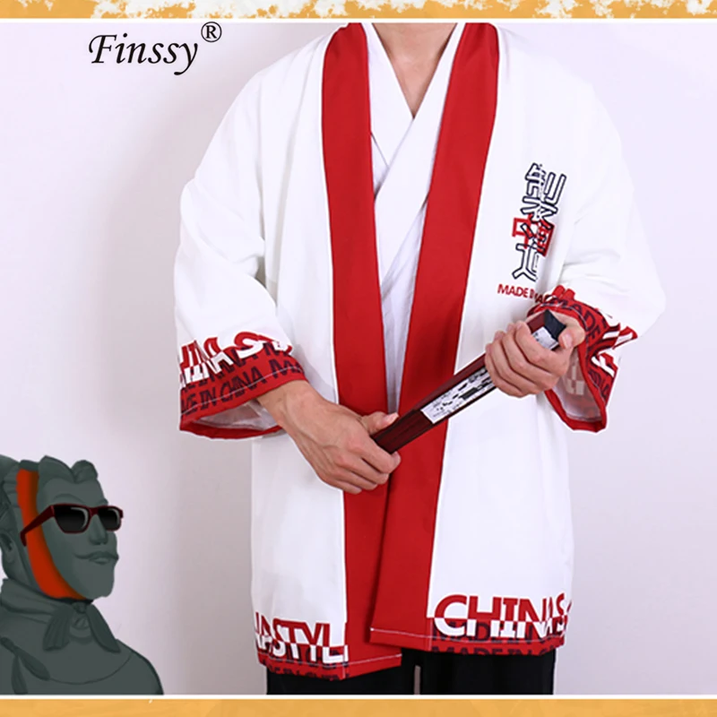 Плащ crane sakura freedom virtues Enma Ai, кимоно для мужчин, японская юката, мужская одежда haori, японский самурай, японская одежда для косплея