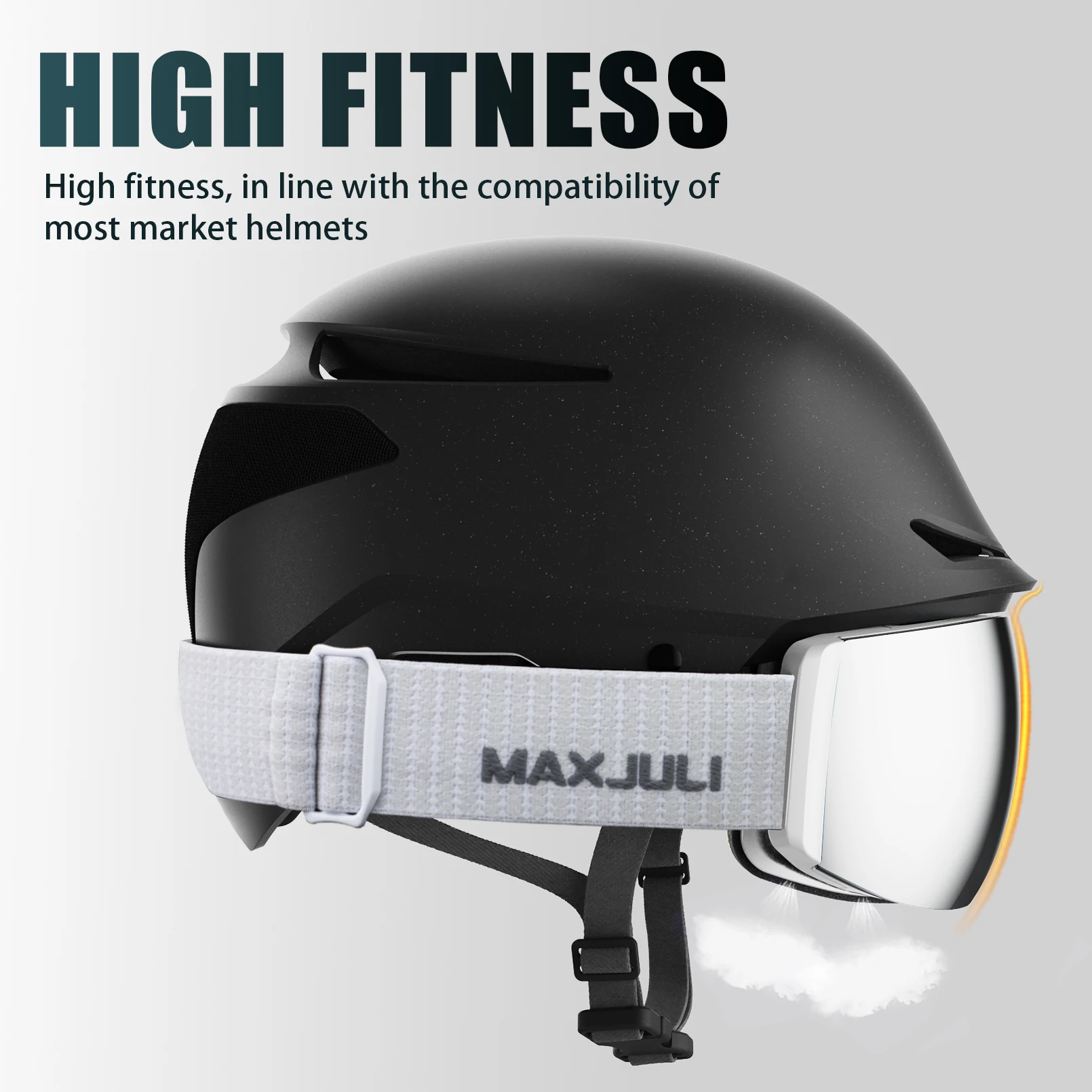 JULI Professional Magnetic Ski Goggles Double Layers Lens Anti-fog UV400 Big Ski Mask Glasses Snowboard Goggles For Men Women 4