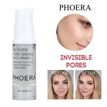 

PHOERA 6ml Foundation Lasting Face Primer Shrink Pore Moisturizing Control Moisturizing Foundation