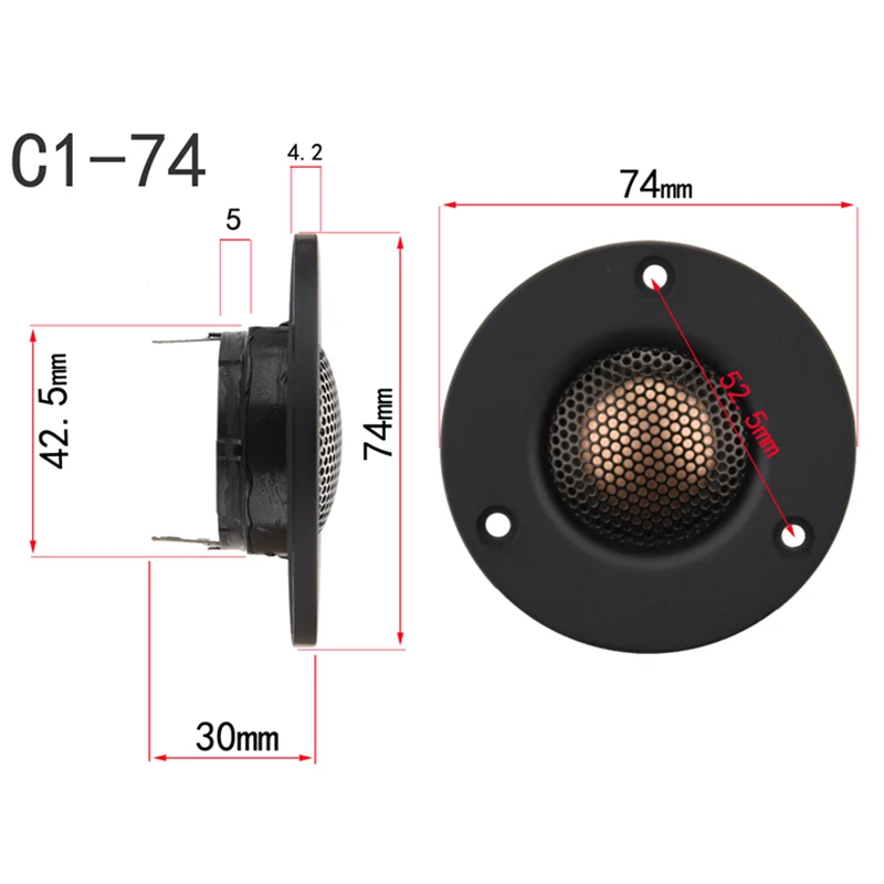 IG-3 Inch 2.91 74mm Tweeter Speaker Unit Neodymium