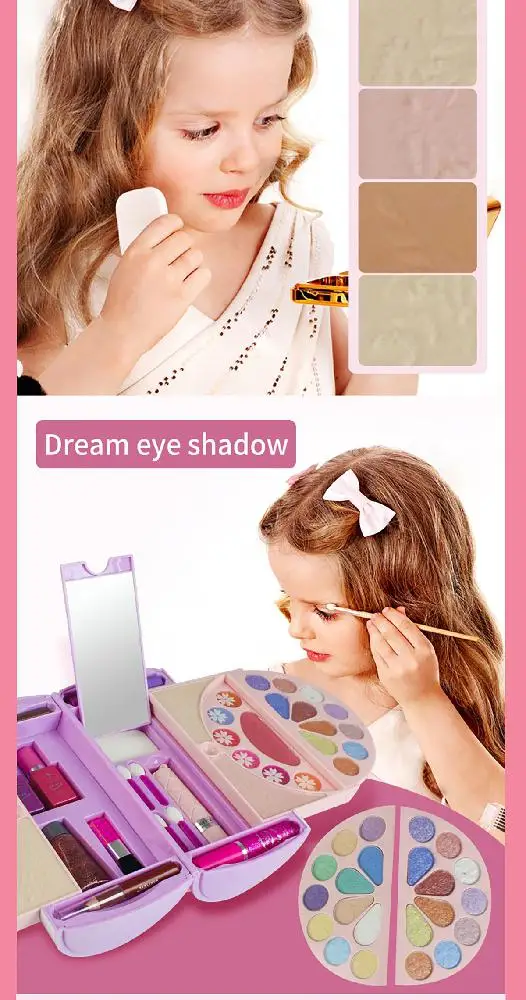 Kuulee 22754T Dreamy косметический чехол для детей водорастворимый Макияж Косметика ролевые игрушки макияж чехол Натуральная пыльца