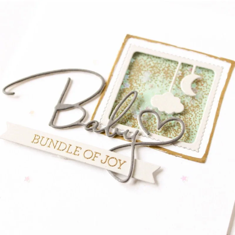 

Baby Word Die Cuts For Cards Making Word Metal Cutting Dies Stencils 2020