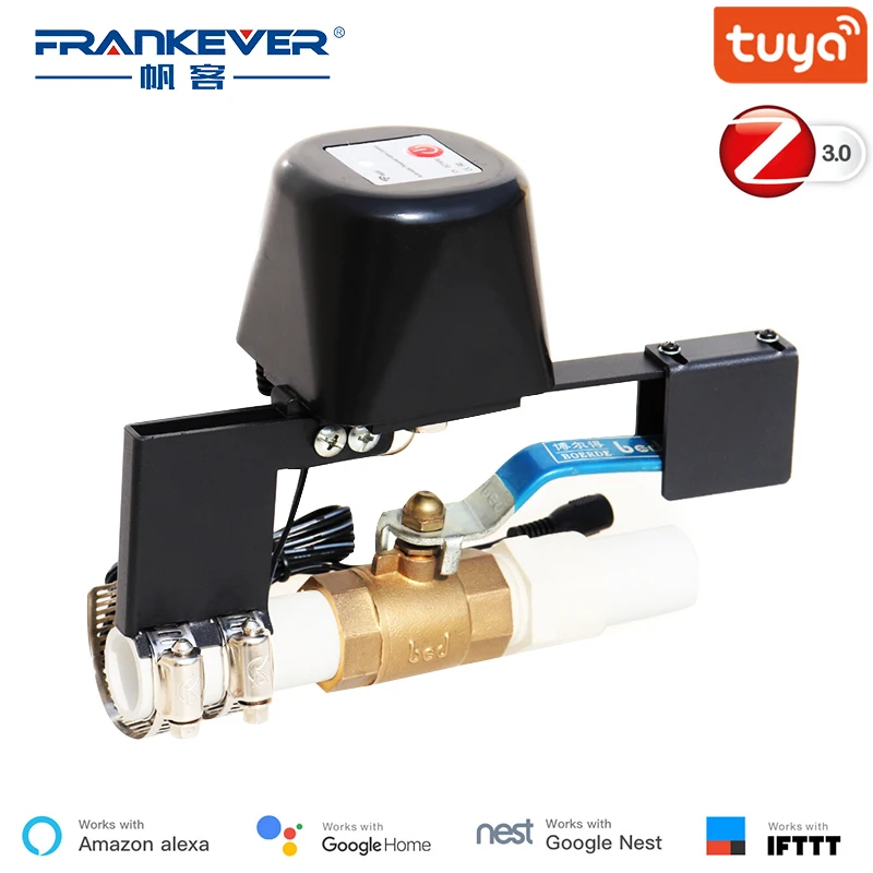 Умный клапан для газа FrankEver Tuya Zigbee 3,0, система управления для воды, умный дом, автоматизация, беспроводной пульт дистанционного управления Умный клапан для газа FrankEver Tuya Zigbee 3,0, система управления для воды, умный дом, автоматизация, беспроводной пульт дистанционного управления