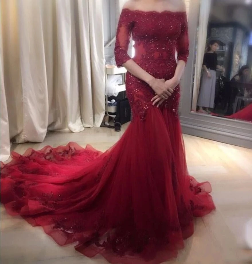 

Angelsbridep свадебное платье с вырезом лодочкой из тюля русалки Vestido De Noiva сексуальное платье с коротким рукавом со шлейфом Формальные африканские платья невесты