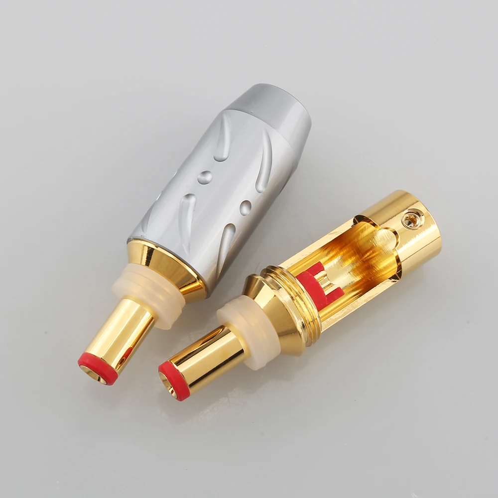

Viborg DC21G DC-2.1G Connector Jack DC 5.5 / 2.1mm Gold Plated Ø8mm Highest Quality DC Cable Plugs for Audiophile Applications