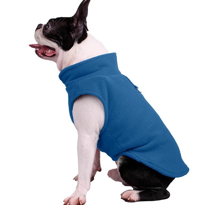 Большой поставщик, теплые водонепроницаемые уличные пальто для собак, одежда, бархатный жилет, куртка, большой размер, Великобритания - Цвет: Синий