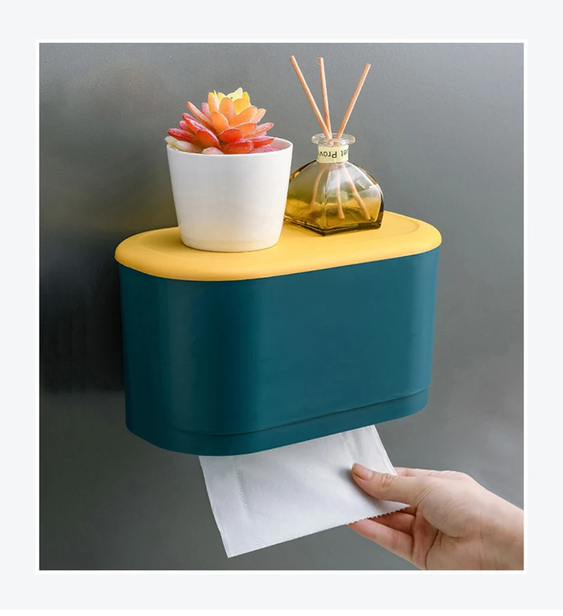 HOMCOM Meuble pour Toilette Salle de Bain avec Rangement Papier