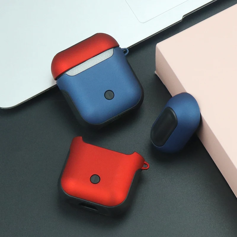 Чехол для наушников, чехол для Apple Air pods, кожаный чехол, зарядное устройство, настоящие беспроводные наушники Bluetooth, аксессуары