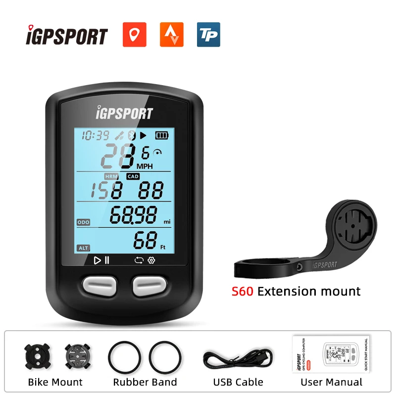 Igs10 S Gps Enabled Bike Computer Bicycle Speedometer Igpsport Igs10s