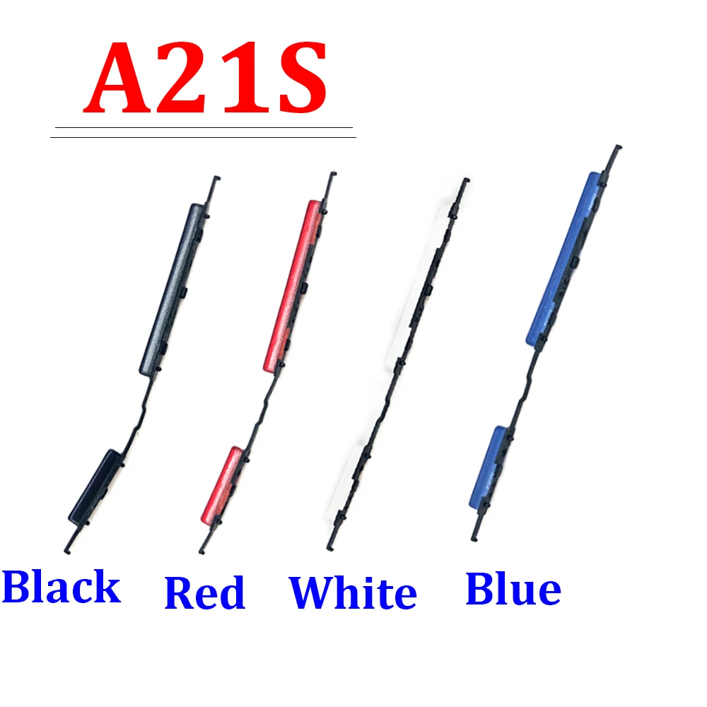 10Pcs, 삼성 A10S A20S A21S A30S A50S 사이드 키 전원 및 볼륨 버튼 교체용 새 전원 버튼 + 볼륨 버튼