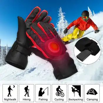 

New Thermal Ski Gloves Men Women Winter Skiing Electric Heated Skiing Gloves Waterproof for Snowboard Snow Motorcycle Warm