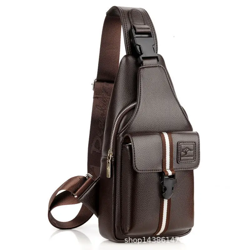 

Waterproof Men's Sling Bag With USB Charging Anti-theft Chest Cross Body Shoulder Messenger Sport Bum Waist Bag Handbag