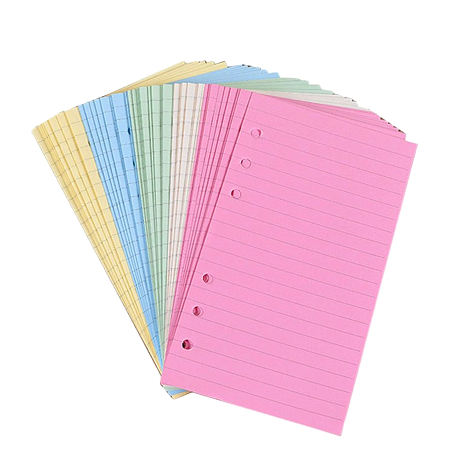 

Multi-colors A6 holes binder notebook inner paper core/refilling inner papers:line,grid,dots,list,daily weekly monthly planner A