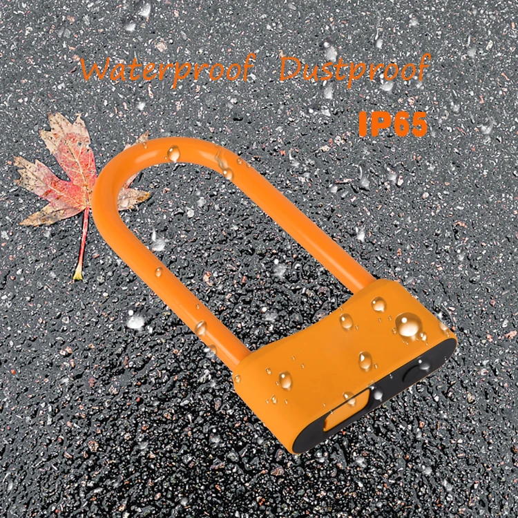 U образный замок со сканером отпечатков пальцев велосипед мотоцикл