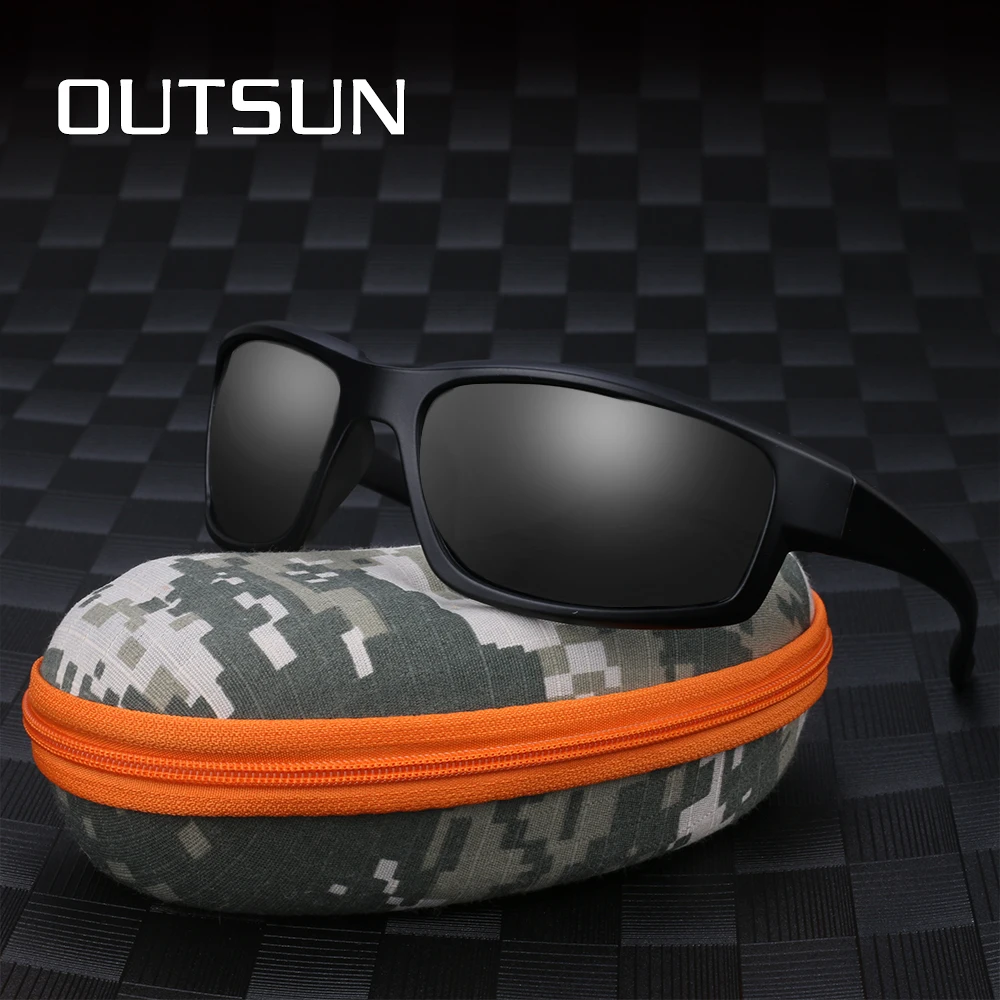Солнцезащитные очки OUTSUN Мужские поляризационные модные дизайнерские брендовые