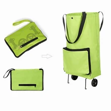 Тележка сумка складные многоразовые Портативный хозяйственные сумки купить Сумка для овощей Высокое Ёмкость покупок Еда Органайзер колеса Сумка Сумки из натуральной кожи