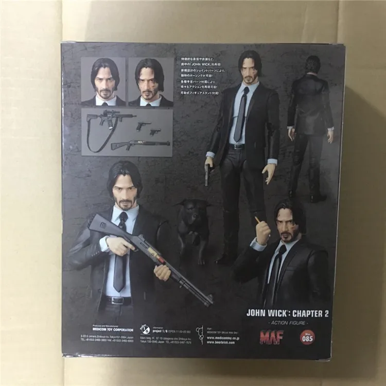 NEW Mafex 085 John Wick: Chapter 2 Bring a dog action figure Collection of toy gift dolls