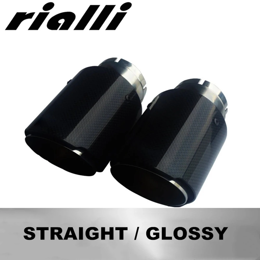 New Brand 89mm Carbon Fiber Stainless Steel Universal Muffler for BMW MAZDA NASSAN HONDA TOYOTA Rear Decorated-exhaust Pipe New Brand 89mm Carbon Fiber Stainless Steel Universal Muffler for BMW MAZDA NASSAN HONDA TOYOTA Rear Decorated-exhaust Pipe