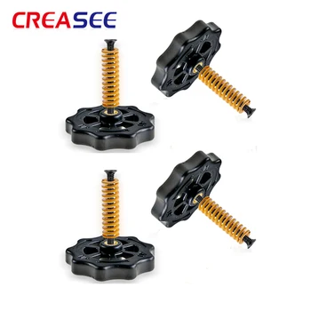 

4pcs CREASEE M4 Hot Bed Leveling Nut Assembly Printer 3D Parts for Platform Screw Calibration Printer Accessories