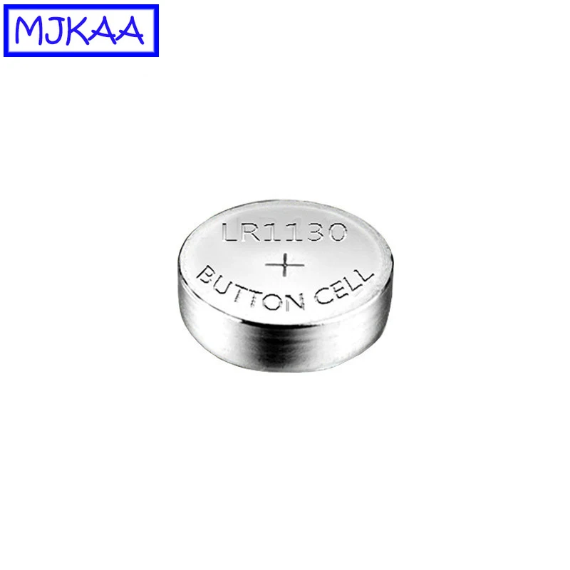 MJKAA, 50 шт в наборе, AG10 1,5 V Щелочная батарейка-кнопка LR1130 1130 SR1130 389A LR54 L1131 189 389A 80 мА/ч, Ёмкость монета батарейки-таблетки