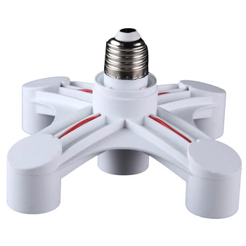 

Base Socket Splitter Light Lamp Bulb Adapter Holder(E27-5E27)