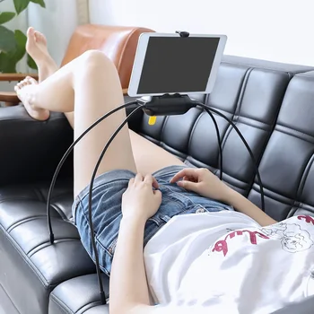 

Flexible Mobile Phone Holder With Variable Shape Lazy Hanging Neck Phone Stands Necklace Bracket Bed 360 Degree Phones Holder