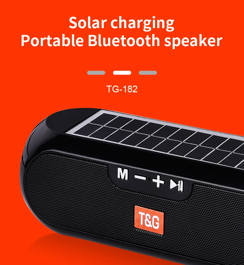Cargador Solar portátil altavoces Bluetooth columna inalámbrica estér 