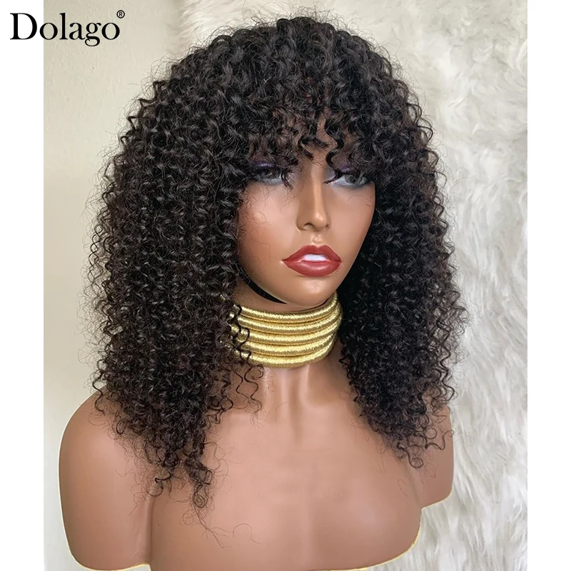 Deep Curly Human Hair Wigs Easy To Wear And Style Breathability Full