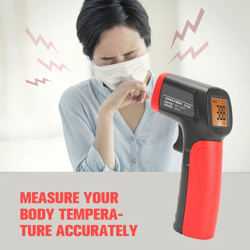 

Temperature Gun Thermometer Forehead Baby Body Non Contact Digital Medical Infrared Thermometer