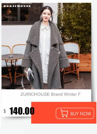 ZURICHOUSE/брендовая зимняя куртка из искусственной замши с мехом Длинная женская подкладка из овечьей шерсти модная Корейская флисовая куртка контрастного цвета