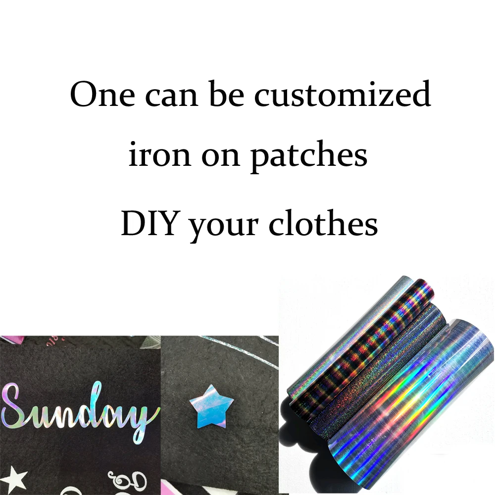 

1pcs can be customized Heat Transfer Iron on patch custom Scrapbooking Paper Vinyl film Art Craft for T-ShirT bag logo name