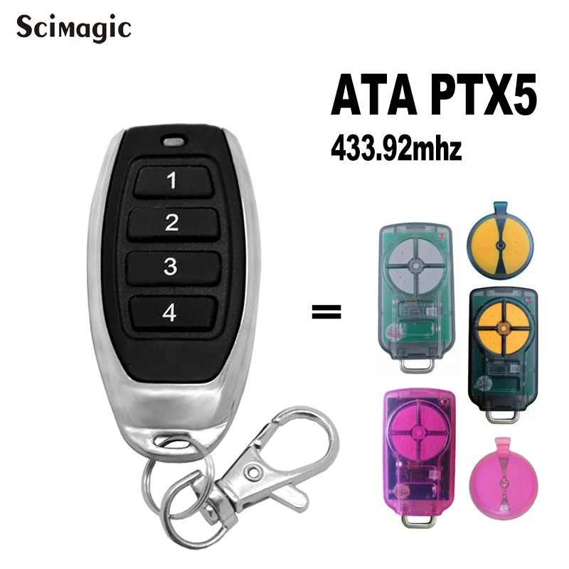 ATA PTX-5 TrioCode Compatible con Control remoto 433mhz ATA PTX 5 Control remoto para puerta de garaje PTX5 transmisor 433,92