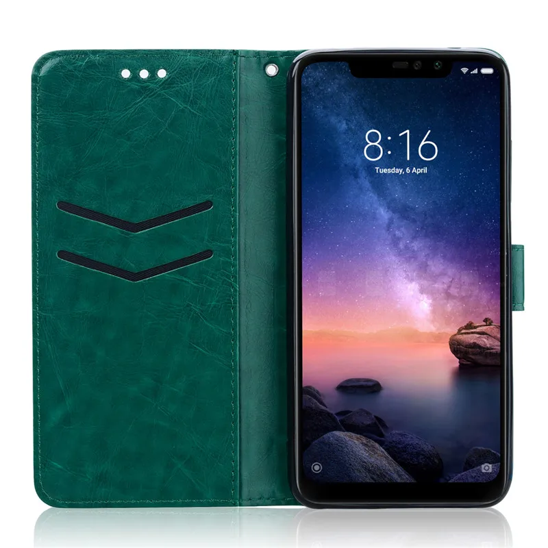 Чехол-книжка для Xiaomi Redmi Note 6 Pro, кожаный чехол-кошелек, чехол для Xiaomi Redmi Note 6 Pro, чехол для телефона, чехол