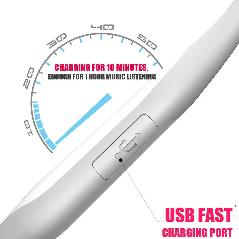FULL-Bh128 Беспроводная bluetooth-гарнитура с костной проводимостью, Bluetooth 4,1, водонепроницаемые наушники с шейным ремешком, Nfc, гарнитура, Ios