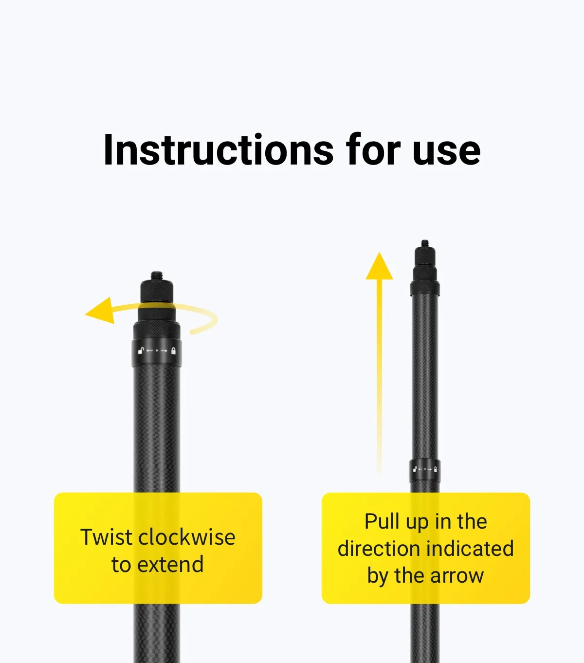 Insta360 палка для селфи из углеродного волокна/аксессуар для Insta360 ONE X, EVO и ONE