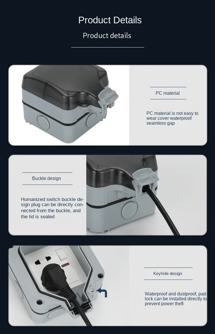 de respingos, exterior, tomada universal, África do Sul, 15A soquete