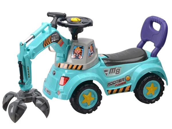 

Hengtai Children Model Excavator Engineering Vehicle Toy Box Man Baby Ride Large Size Excavator Stroller