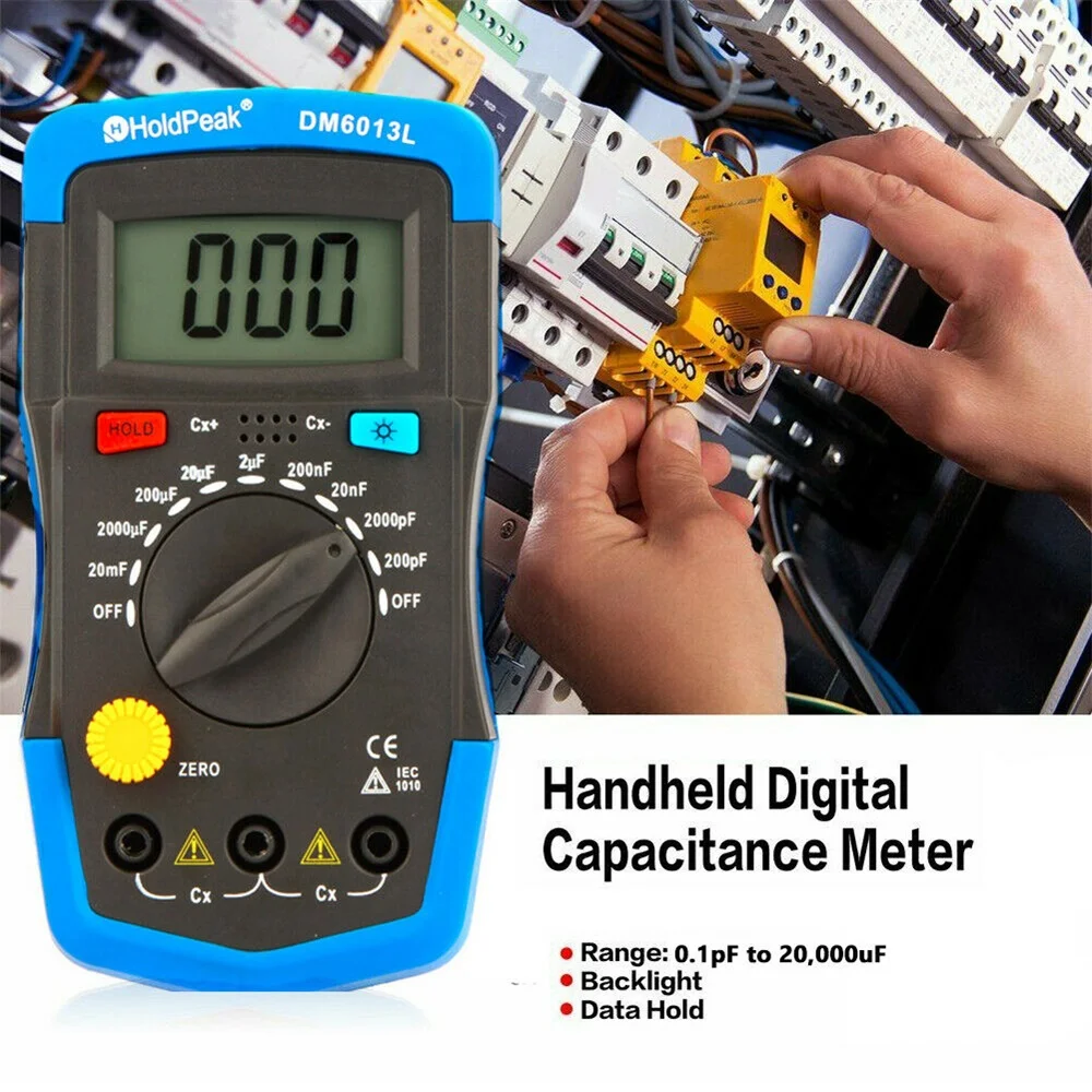 

LCD Digital Capacitance Meter Capacitor Tester 200pF to 20mF