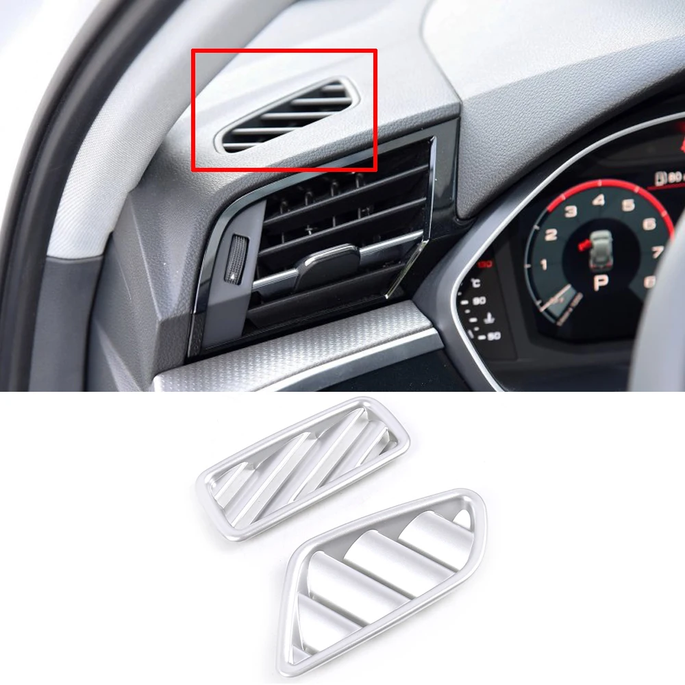 Для Audi Q3 ABS автомобильные аксессуары приборная панель Кондиционер Выход отделка A/C вентиляционное отверстие рамка Панель украшения
