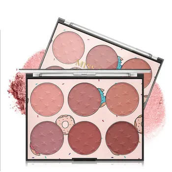 

Miss Rose 6 color Blush Makeup Cosmetic Natural Blusher Powder Palette Charming Cheek Color Make Up Face Blush